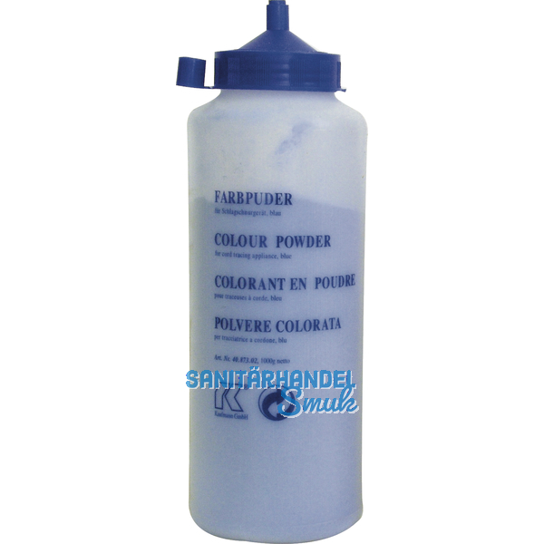 KAUFMANN Farbkreide blau in Pulverform 360 Gramm in Flasche
