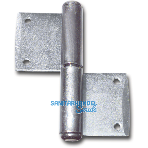 Fensternussband, links, Bandhhe 80 mm, Stahl verzinkt