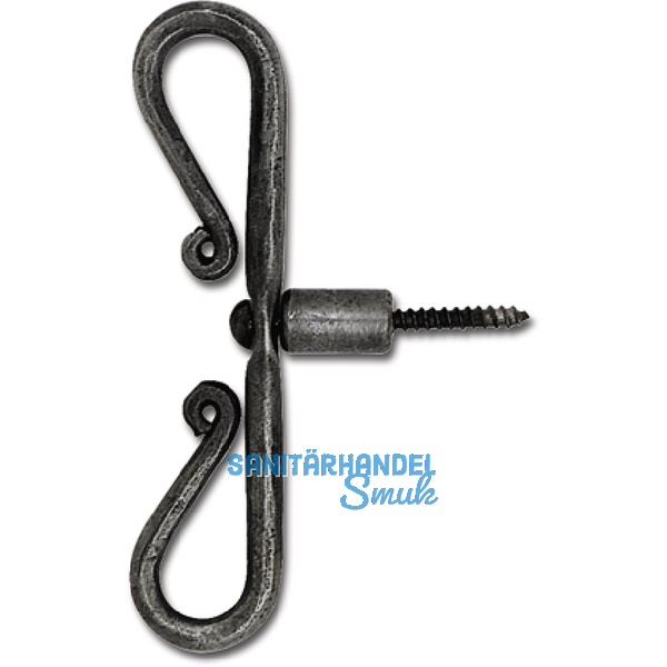 Fensterreiber doppelt, 105 x 17 mm, Eisen alt geschwrzt