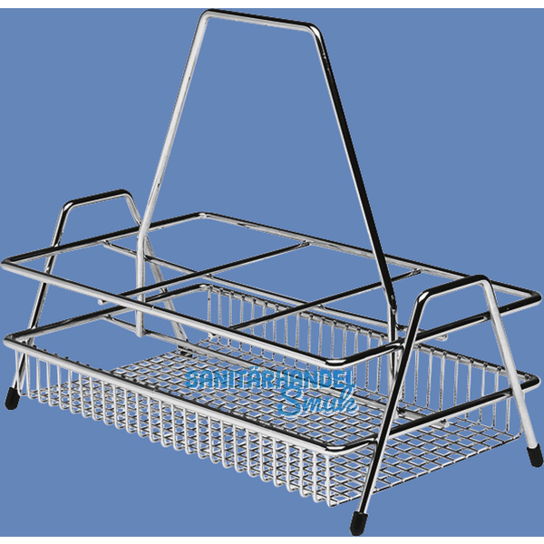 VAUTH-SAGEL Flaschentrger 369 x 336 x 210 mm, Stahldraht silber RAL 9006