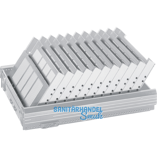 HETTICH SYSTEMA TOP 2000 Formularablage, Fcheranzahl 11, Kunststoff Alu-Finish