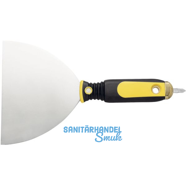 SCHULLER Fugenspachtel mit Bit rostfreier Stahl und 2K Handgriff Breite 150 mm