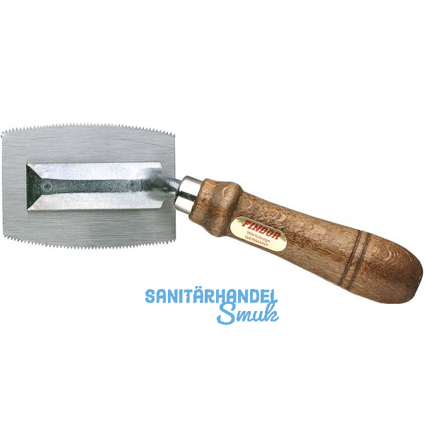 Furniersge beidseitig gezahnt mit gekrpftem Griff Blattlnge 65 mm