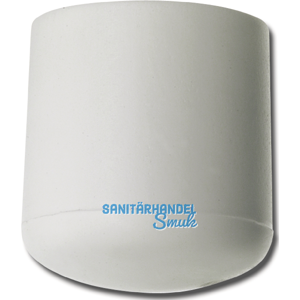 Fukappen fr Rundrohr auen, Rohr 30, Kunststoff wei