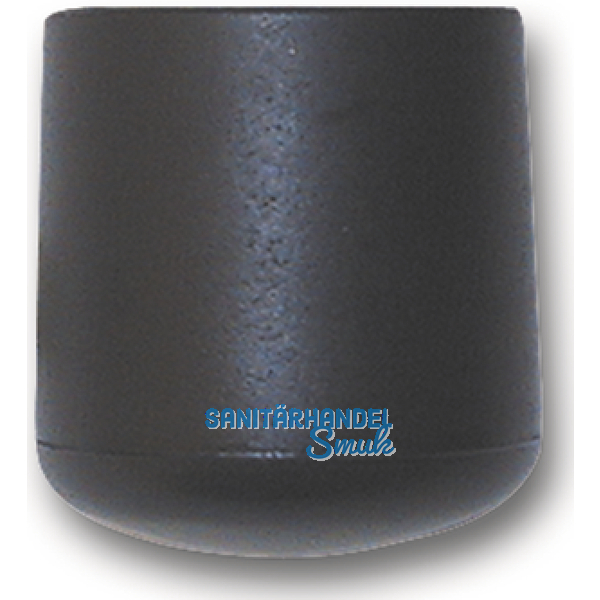 Fukappen fr Rundrohr auen, Rohr 30, Kunststoff schwarz