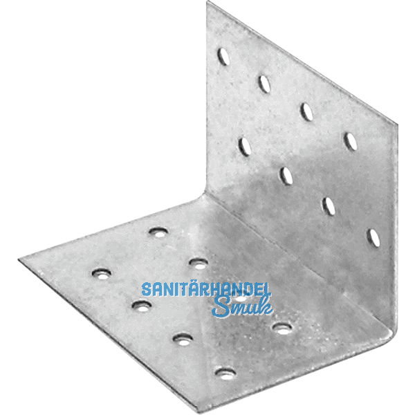 GH Lochplattenwinkel 60x40x60x2,5 - Stahl feuerverzinkt