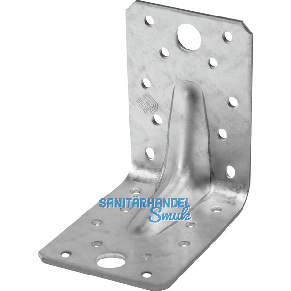 GH Winkelverbinder 65/ 90S mit Steg - Stahl feuerverzinkt