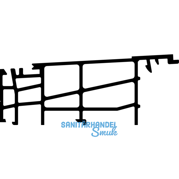 GU Thermostep 164 Grundkrper Verbreiterungsprofil P1719, 6700 mm, silber elox.