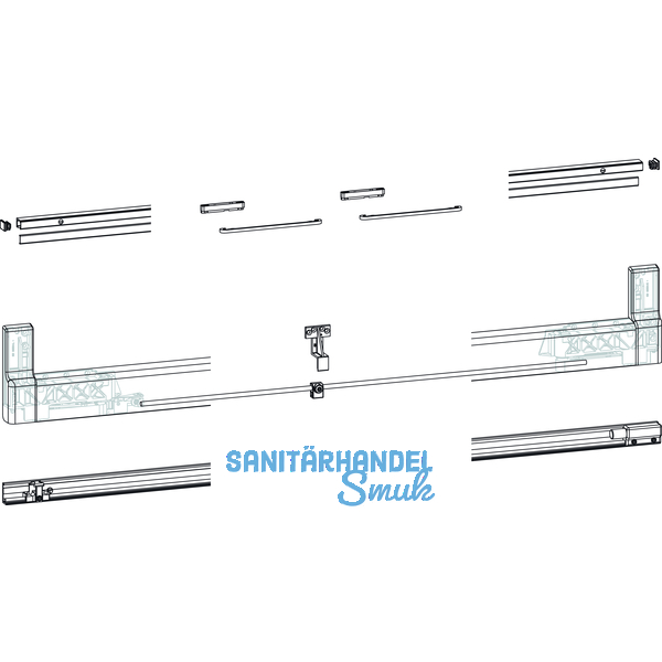 GU-966/150 mZ/oZ Profilbeutel, Schema A-K und C, L=1960 mm, wei