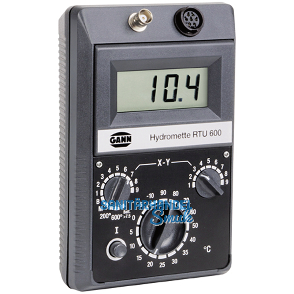 GANN Hydromette RTU 600 4-fach Messgert fr Holz, Bau, Luft, Temperatur