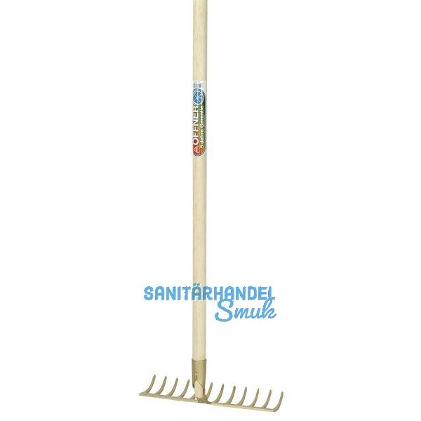 OFFNER Gartenrechen gehrtet Breite 350 mm und 14 Zinken ohne Stiel