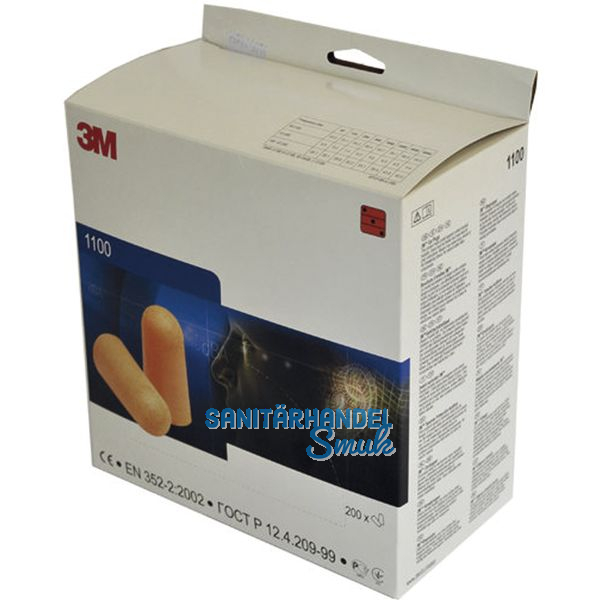 3M Gehrschutzstpsel 1100 SNR=37 dB Inhalt 200 Paar