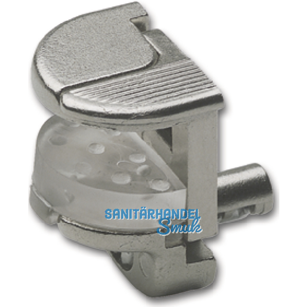 Glasbodentrger Alfa Stop zum Stecken, Bohr  5 mm, vernickelt