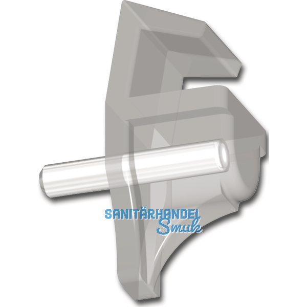 Glasbodentrger Andrea zum Stecken,Bohr  3 mm,Kunststoff transparent,VPE 1000ST