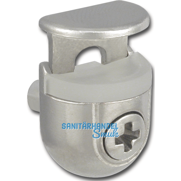 Glasbodentrger Peki zum Stecken, Bohr  5 mm, vernickelt, VPE 100 ST