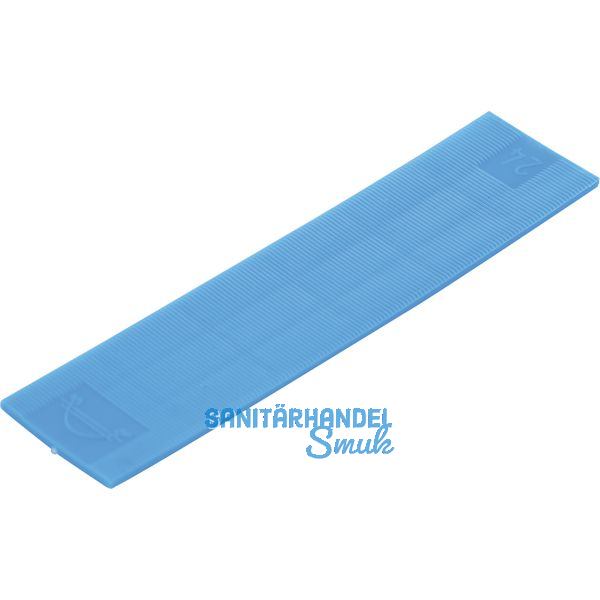 GLUSKE BKV Gitterklotz 100 x 28 x 2 aus Kunststoff blau (Verglasungsklotz)