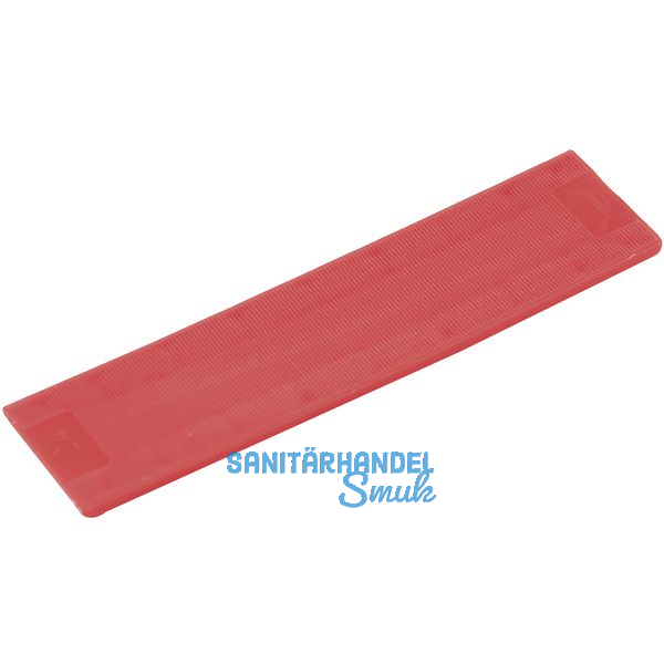 GLUSKE BKV Gitterklotz 100 x 24 x 3 aus Kunststoff rot (Verglasungsklotz)