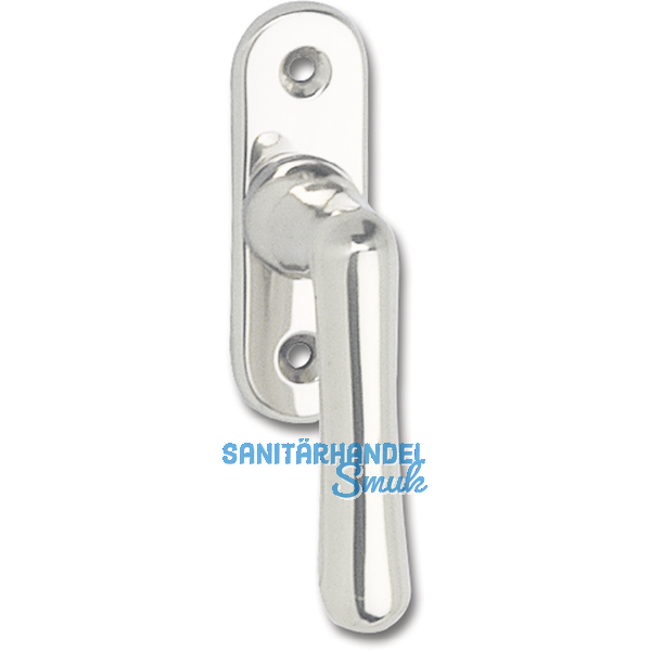 GRUNDMANN Fenstergriff WG ELEGANT 504 - gerade, VK 7 x 35 mm, Alu poliert