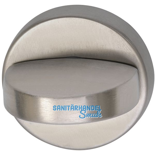 GRUNDMANN WC-Rosette  50 mm, m. Anschraubtrger\"A\" u. Drehknopf, EdSt. matt