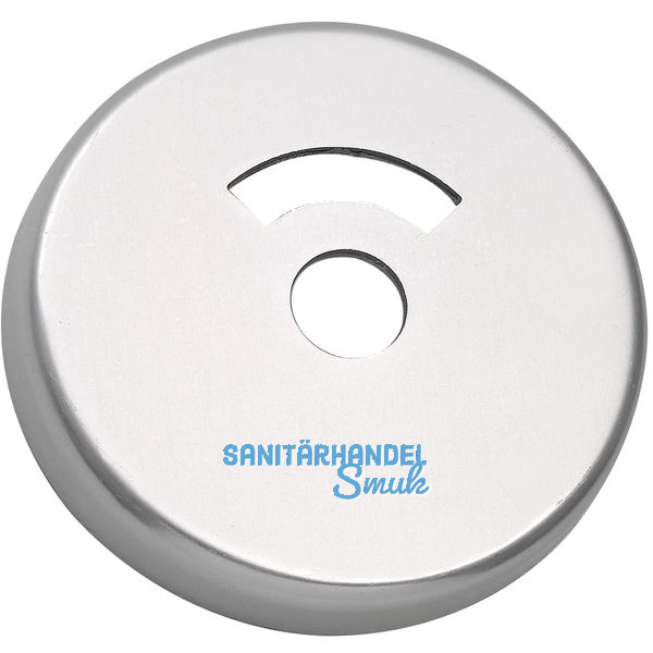 GRUNDMANN WC, -Rosette WG  50, m. Anschraubtrger \"T\", silber elox