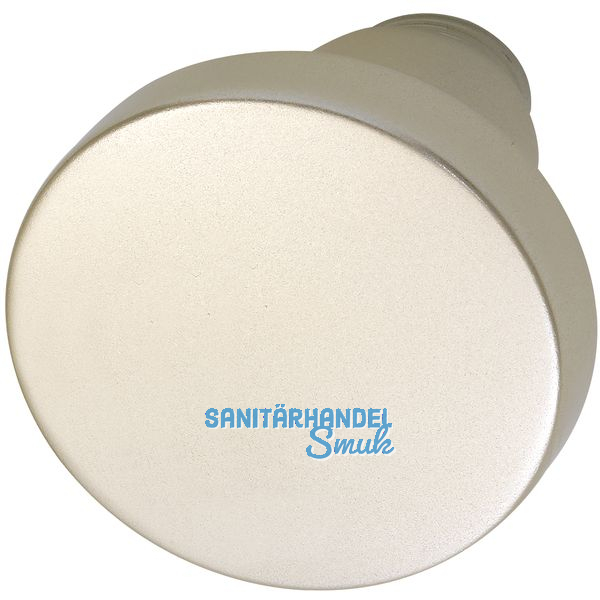 GRUNDMANN Knopfdrckerlochteil Flachform,  45 mm, Aluminium neusilber eloxiert