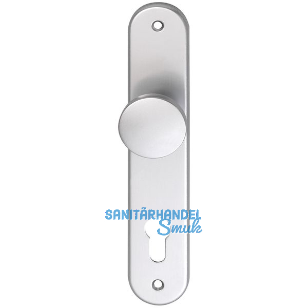 GRUNDMANN Knopflangschild WG 1700, PZ88, silber eloxiert