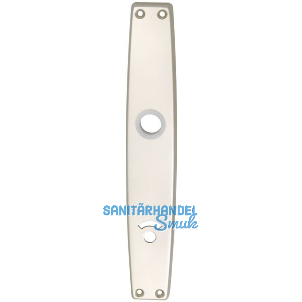 GRUNDMANN Langschild WG 1000 FAVORIT, WC90 fr Notffner, Alu neusilber elox