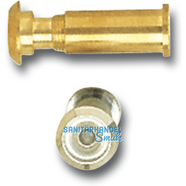 GRUNDMANN Trgucker  14, Linse 170, TS 42-60, Messing verchr,B-schutztauglich