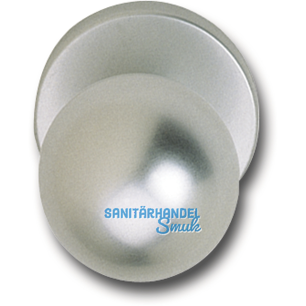 GRUNDMANN Trknopf Kugelform - auf Ros. fest u. Gewindeanstzen M4, silber elox