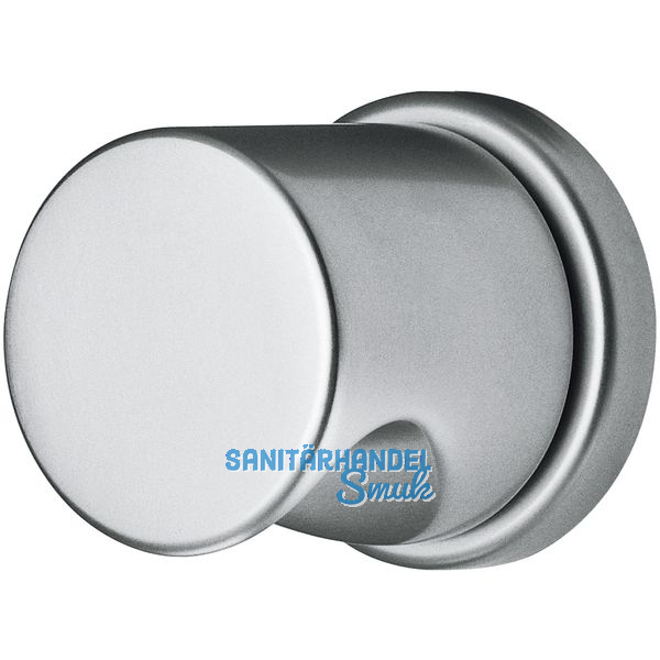 GRUNDMANN Trknopf Zylinderform - auf Ros. fest u.Gewindeanstze M4, silber elox