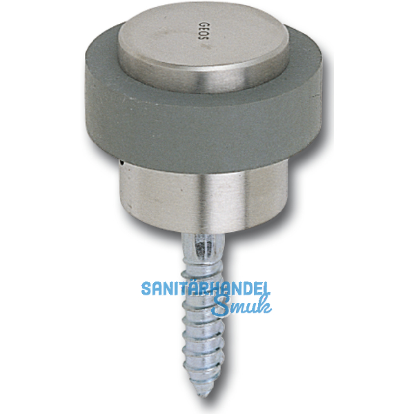 Bodentrpuffer WG,  48 mm, Hhe 38 mm, Anschlag Gummiring, silber elox.