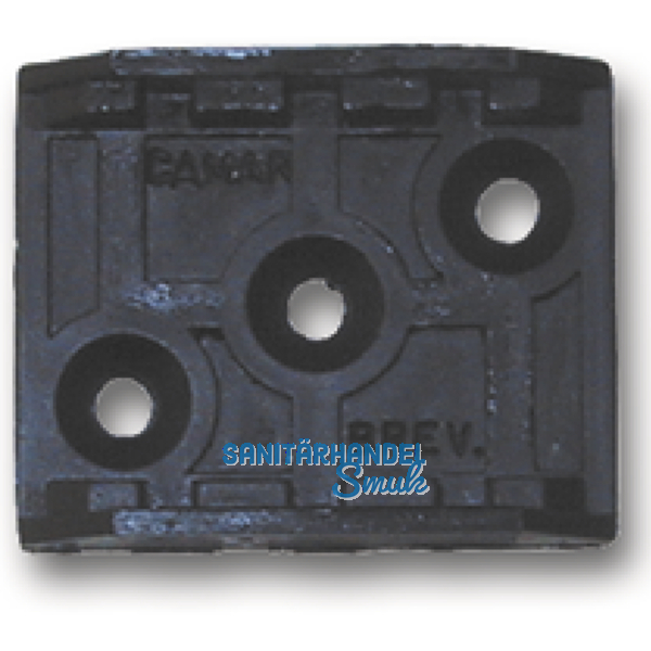 Befestigungsplatte zu Sockelverstellfu STAHL, Kunststoff schwarz