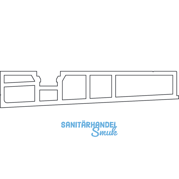 HAUTAU ThermoTop 2 Aufbauprofil bis TS 78 mm, L=2000 mm