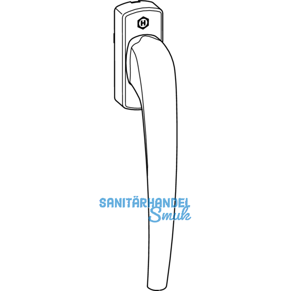 HAUTAU ATRIUM HKS Drehgriff 201 EG, Einlassgetriebe, Alu wei RAL 9016