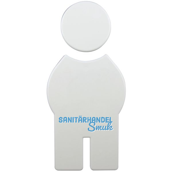 Symbol Mann selbstklebend, 71,5 x 150 mm, Nylon reinwei