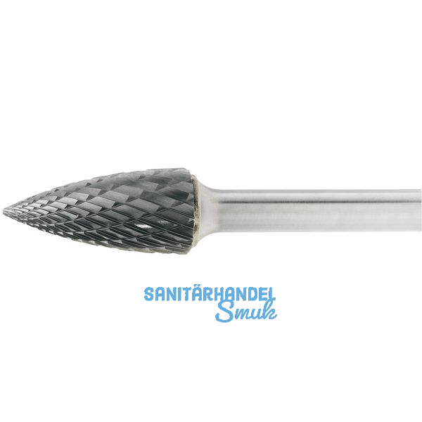 LUKAS HM-Frsstift Form G Spitzbogen Kopf  6 mm Lnge 18 mm Zahnung 7