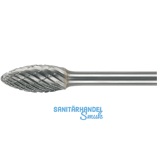 LUKAS HM-Frsstift Form H Flamme Kopf  12 mm Lnge 30 mm Zahnung 7