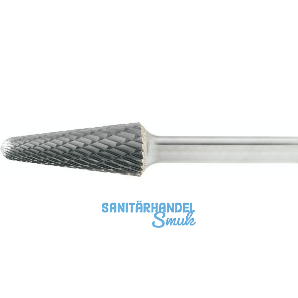 LUKAS HM-Frsstift Form L Rundkegel Kopf  12 mm Lnge 25 mm Zahnung 7