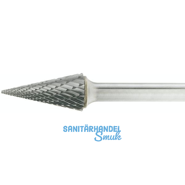 LUKAS HM-Frsstift Form M Spitzkegel Kopf  12 mm Lnge 25 mm Zahnung 3