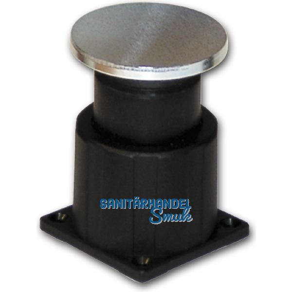 Haftmagnet-Gegenplatte, Gr. 05, m. Federung, Platte 75 x 75 mm, Stahl verzinkt