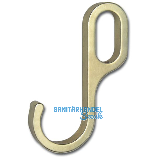 Haken HO1 fr Oval-Schrankrohr 30 x 15 mm, Zamak verchromt