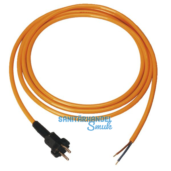 Elektrogerte-Anschlussleitung PUR 2 x 1.5 mit Stecker Lnge 5 m IP20