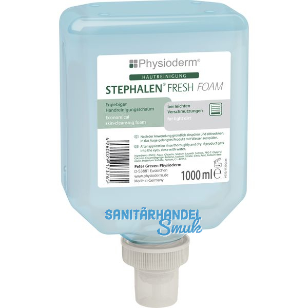 Hautreinigungslotion Stephalen Fresh Foam 1 L gegen leichte Verschmutzung