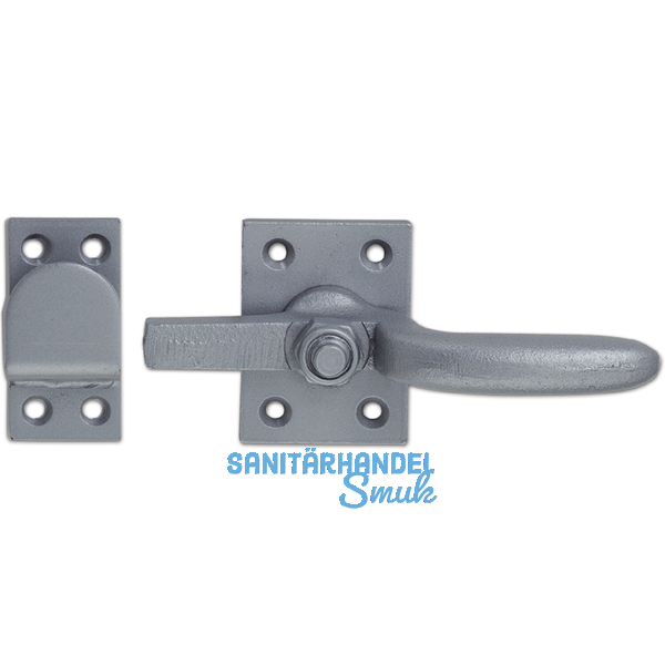 Hebelverschluss einseitig m. Schlieklobe, Temperguss silberfrbig