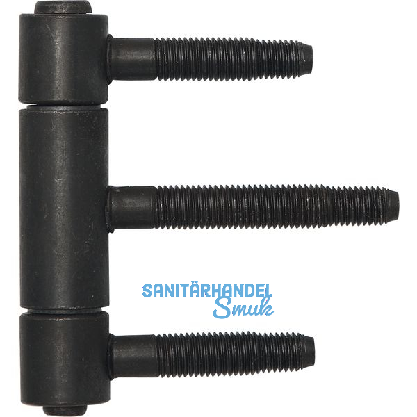 Herkula-Band 3-teilig, m. Aushngesicherung,  20 mm, Stahl schwarz brniert