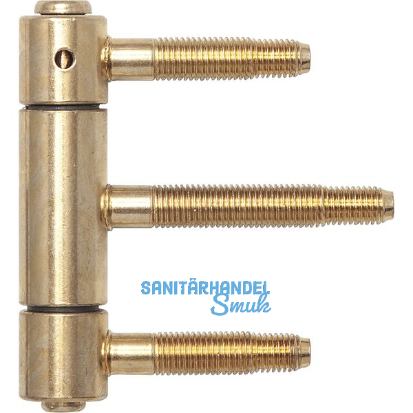 Herkula-Band 3-teilig, m. Aushngesicherung,  20 mm, Stahl vermessingt