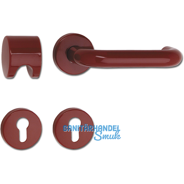 HEWI Wechselgarnitur 111.20 R/122.23 - auf Rosette PZ rubinrot