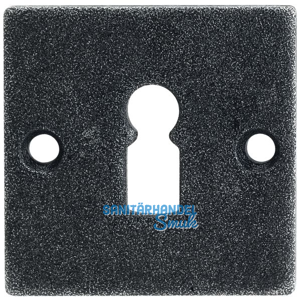 HRTNAGL Schlsselrosette eckig BB- HALL u. Sll, 52x 52, verz. schwarz passiv.