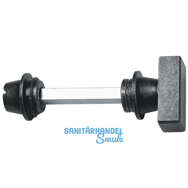 HRTNAGL WC, -Olive mit kantigem Notffner HALL u. Sll verzinkt schwarz passiv