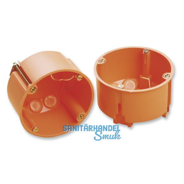 Hohlwanddose, Tiefe 46 mm,  68 mm, orange